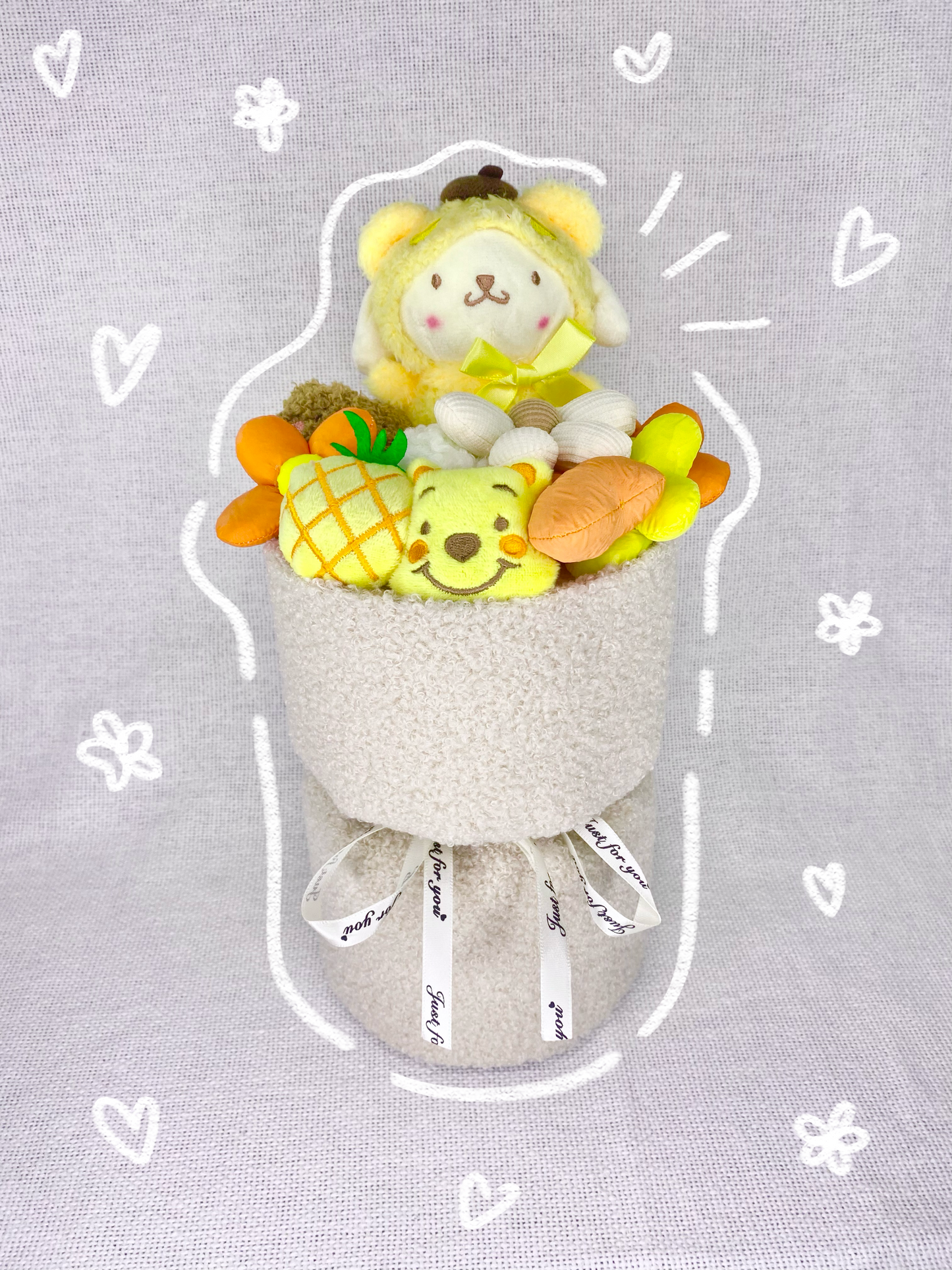 Pompompurin Plushie Bouquet