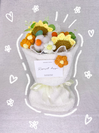 Sunflower Knitted Bouquet